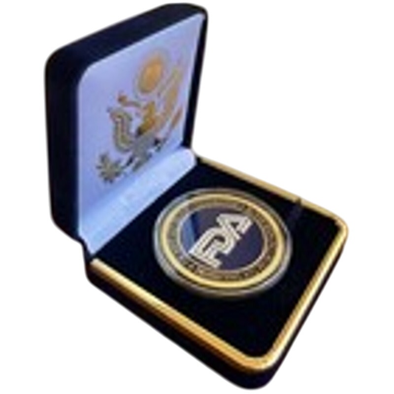 Department of Energy (DOE) Challenge Coin With Blue Velvet Case. Fast Shipping!
