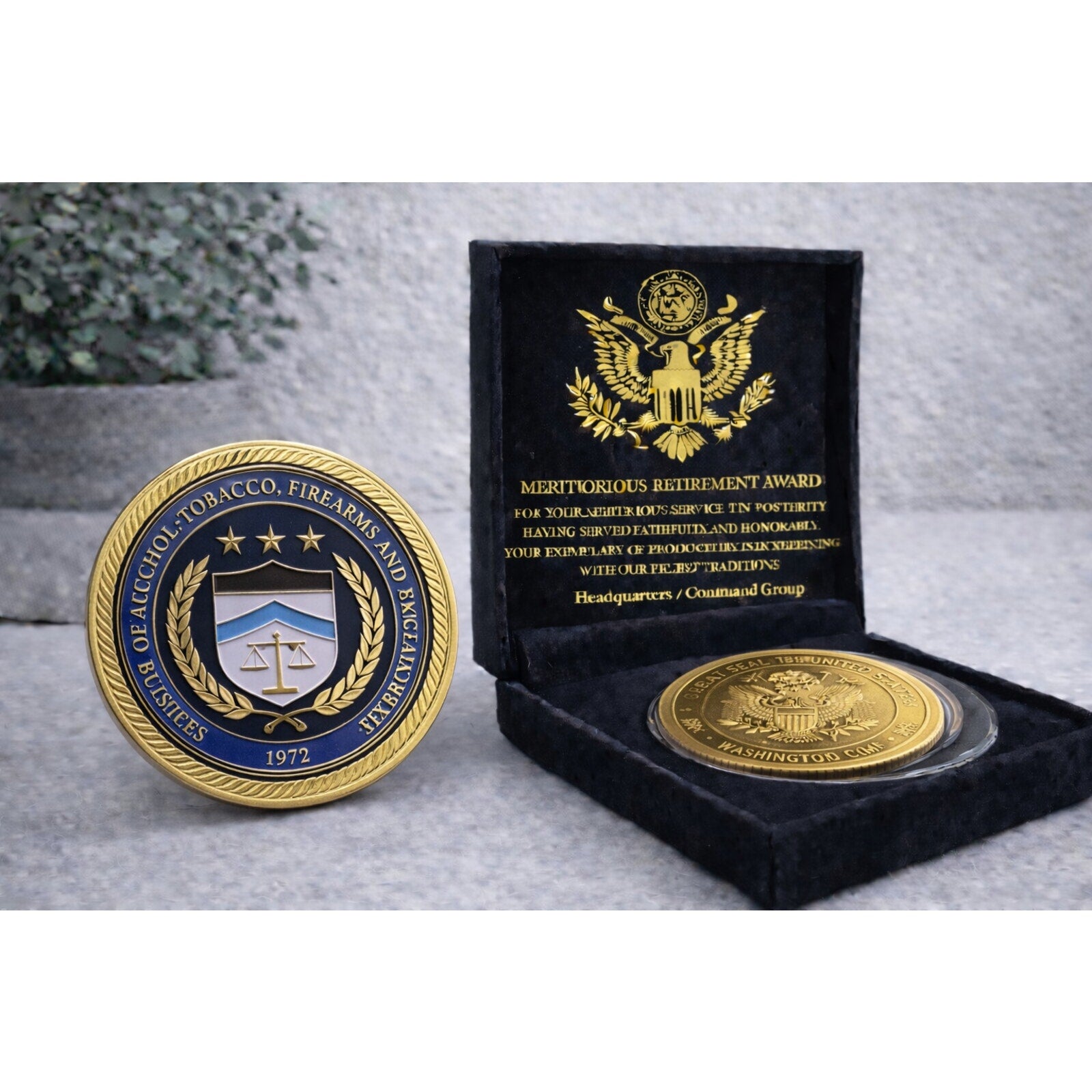 DEPT OF ALCOHOL, TOBACCO, FIREARMS & EXPLOSIVES (ATF) w/ Retirement Award