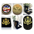 U S AIR FORCE F-117 NIGHTHAWK Challenge Coin USA With Special Velvet Case