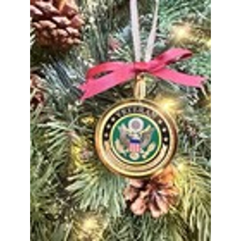 US Army Veteran Challenge Coin Gold. Christmas Ornament. Fast Shipping!