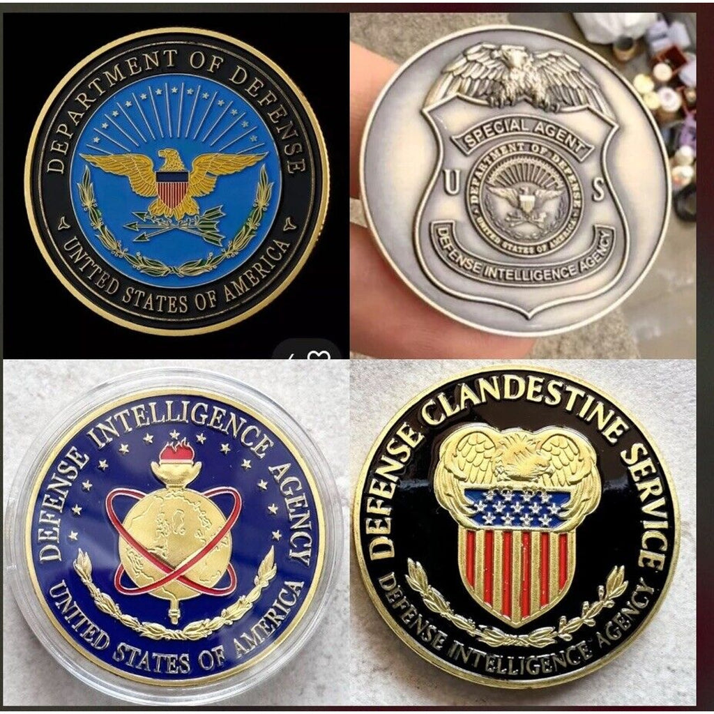 Defense Intelligence Agency DIA DoD Special Agent Spy Agency Coin 4pcs