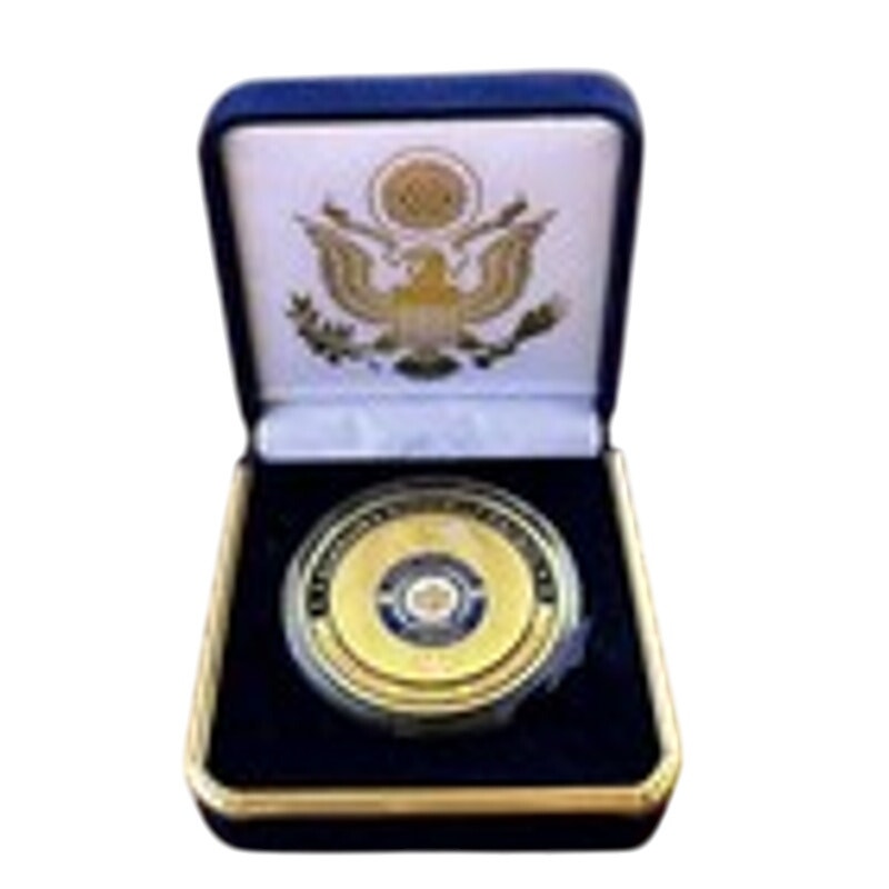 Department of Energy (DOE) Challenge Coin With Blue Velvet Case. Fast Shipping!