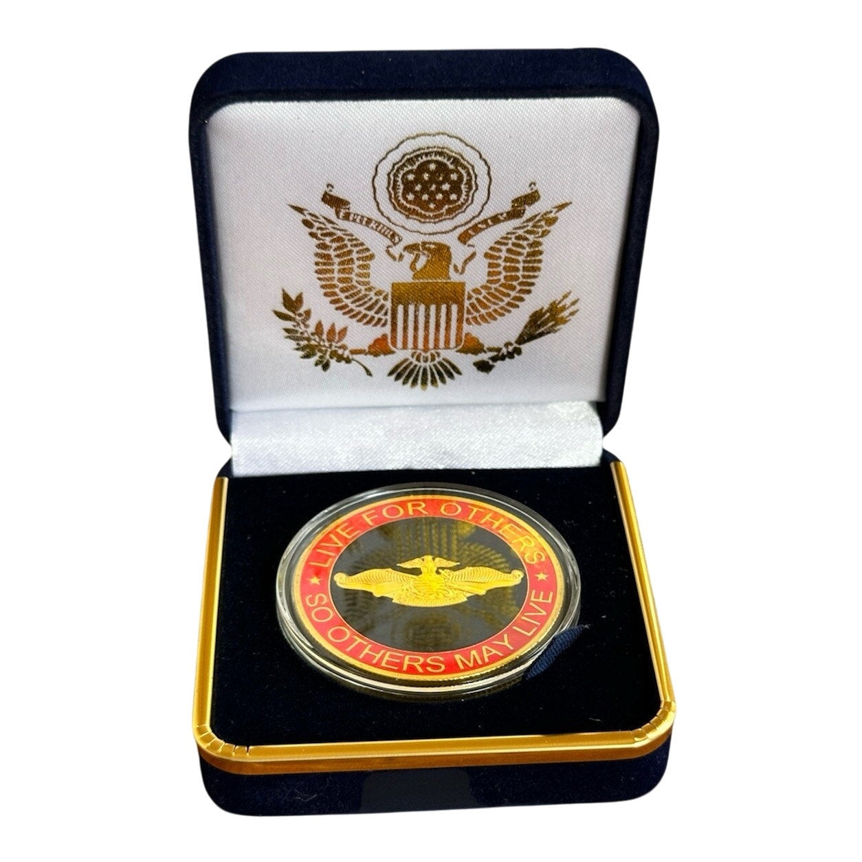 Department of Energy (DOE) Challenge Coin With Blue Velvet Case. Fast Shipping!