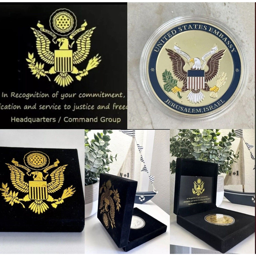 United We Stand Israel Jerusalem United States Of America Coin USA
