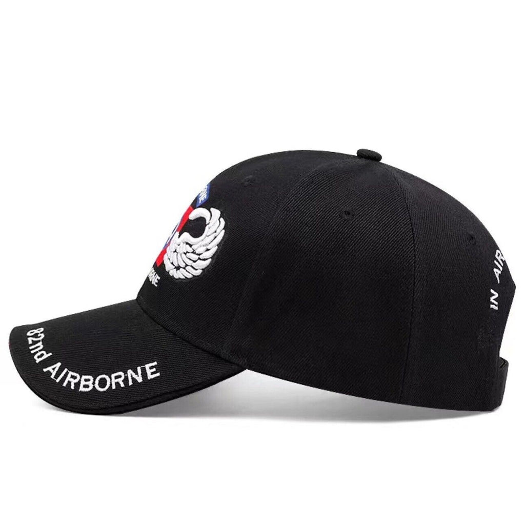 82nd Airborne Hat With Wings - U.S. Army Blue With Jump Wings Baseball Cap Hat