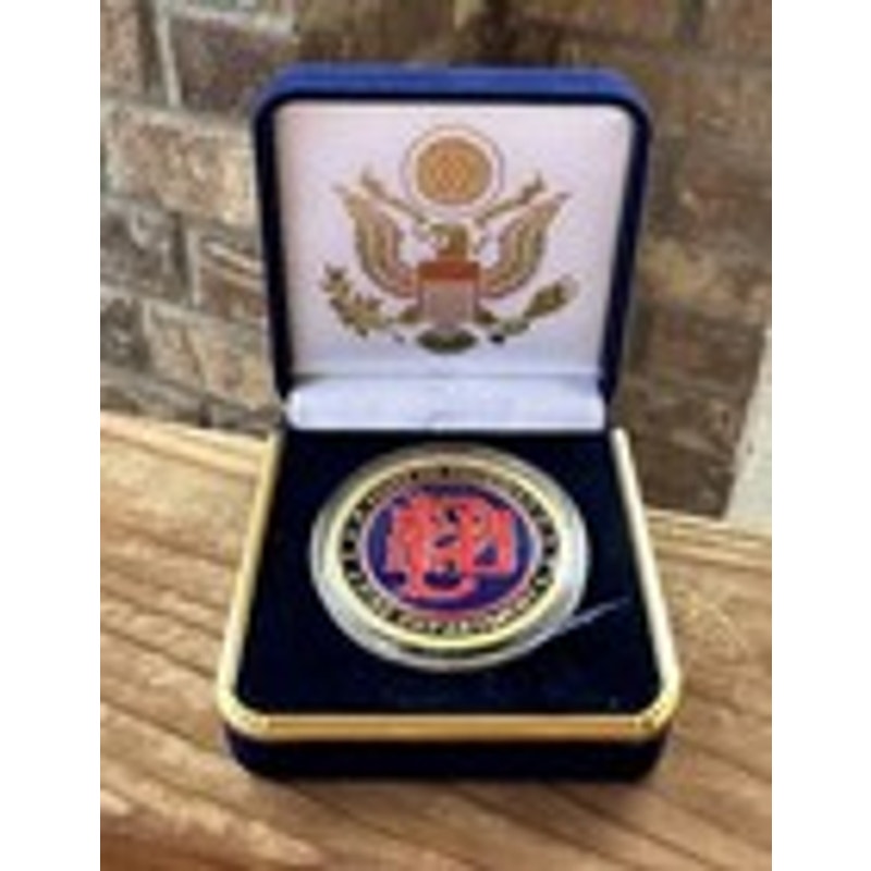 Department of Energy (DOE) Challenge Coin With Blue Velvet Case. Fast Shipping!