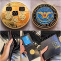 US DoD MEDAL OF HONOR Army Navy Marines with Credential coin holder wallet
