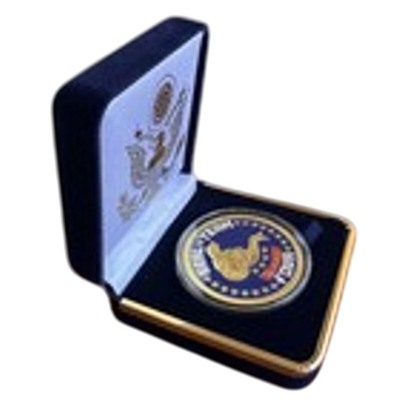 Department of Energy (DOE) Challenge Coin With Blue Velvet Case. Fast Shipping!