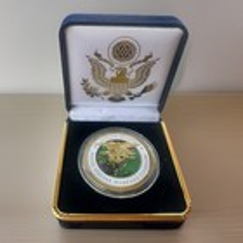 Department of Energy (DOE) Challenge Coin With Blue Velvet Case. Fast Shipping!
