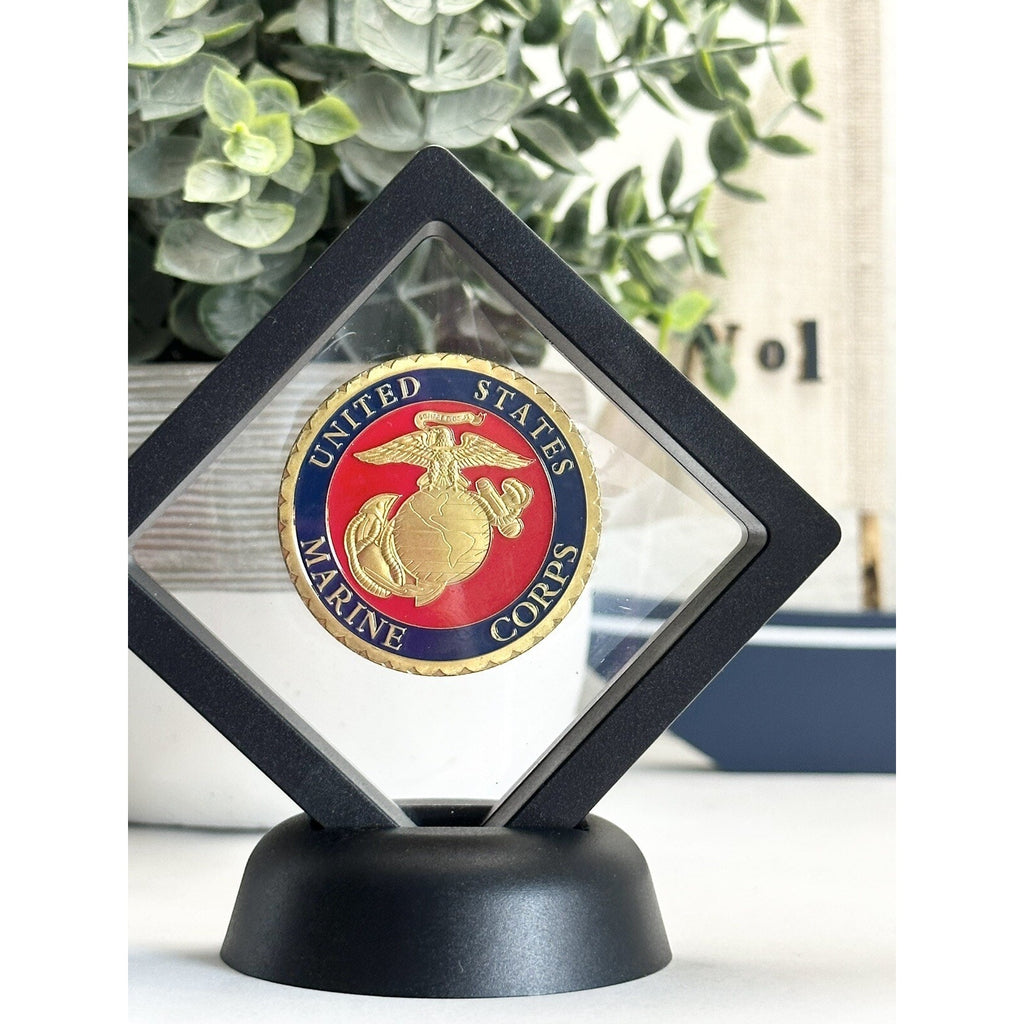 U S MARINES IWO JIMA Challenge Coin with 3D Display USMC Official LIC 2023125
