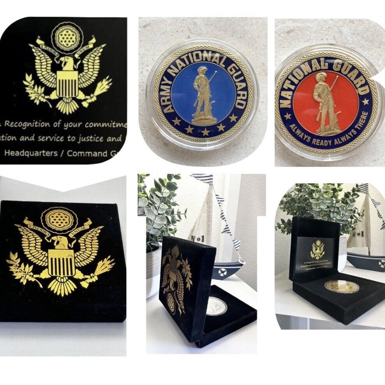 NATIONAL GUARD US Army *Always There Always Ready Challenge Coin USA-Amy
