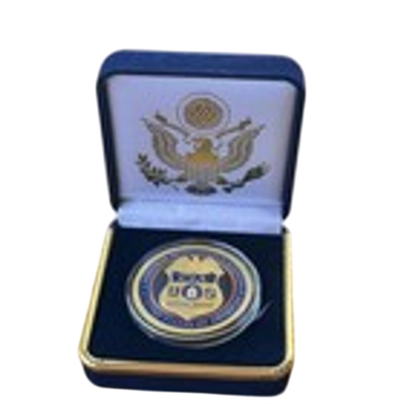 Department of Energy (DOE) Challenge Coin With Blue Velvet Case. Fast Shipping!