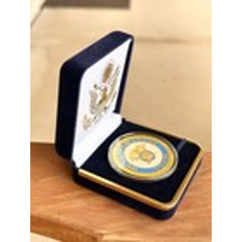 Department of Energy (DOE) Challenge Coin With Blue Velvet Case. Fast Shipping!