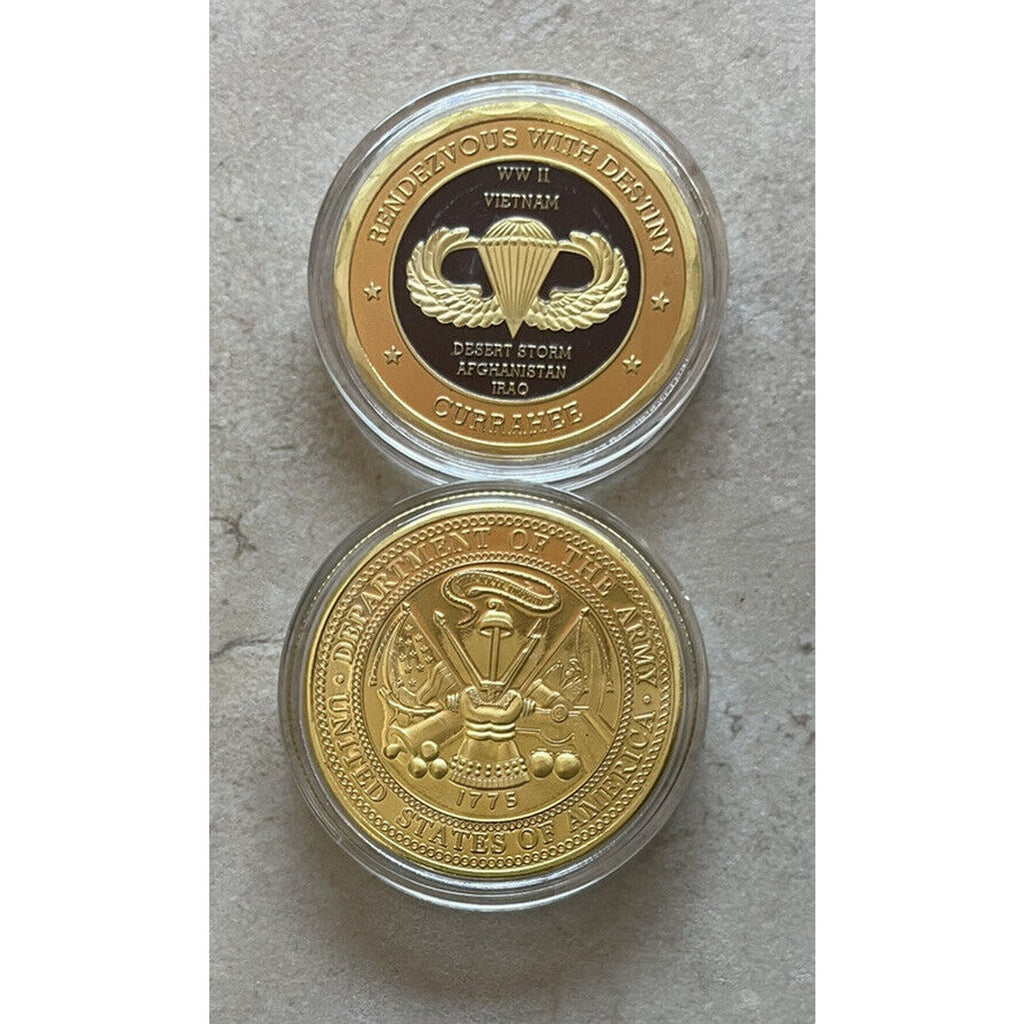 U.S. Army 101 St Airborne Division And Combat Air assault 2 X Challenge Coins