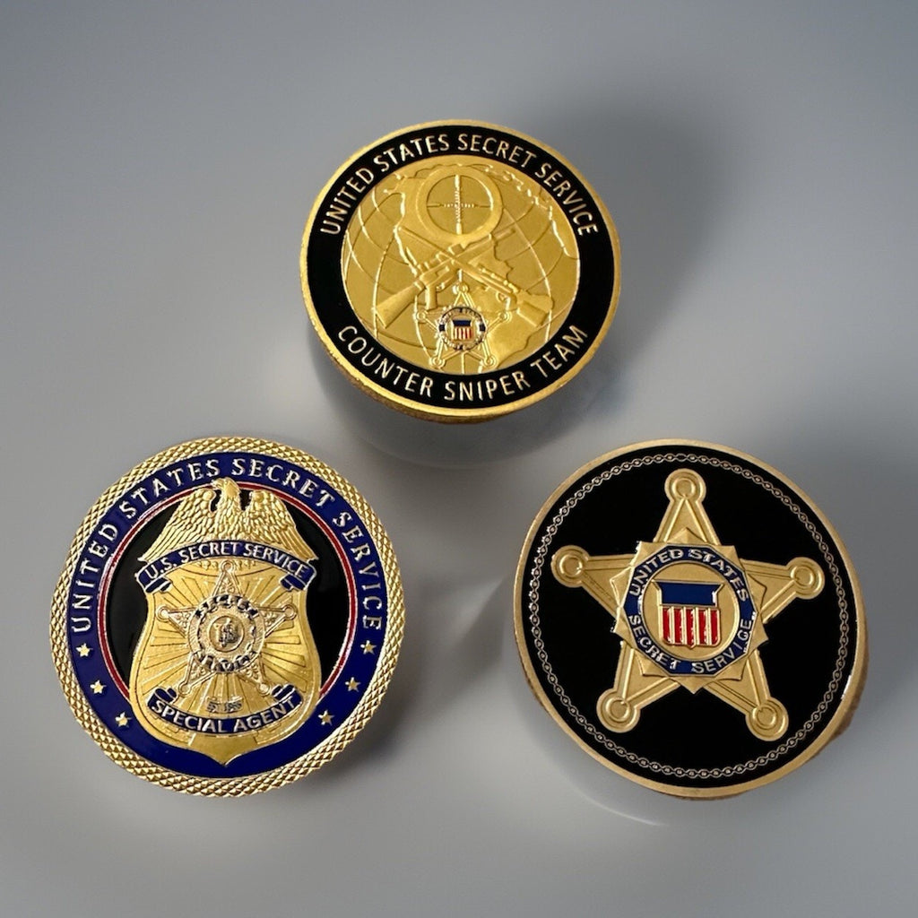 Lot Of 3 UNITED STATES SECRET SERVICE SPECIAL AGENT CHALLENGE COIN