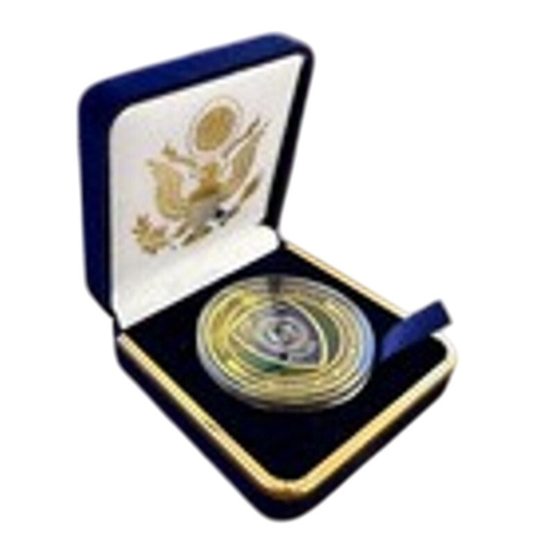 Department of Energy (DOE) Challenge Coin With Blue Velvet Case. Fast Shipping!