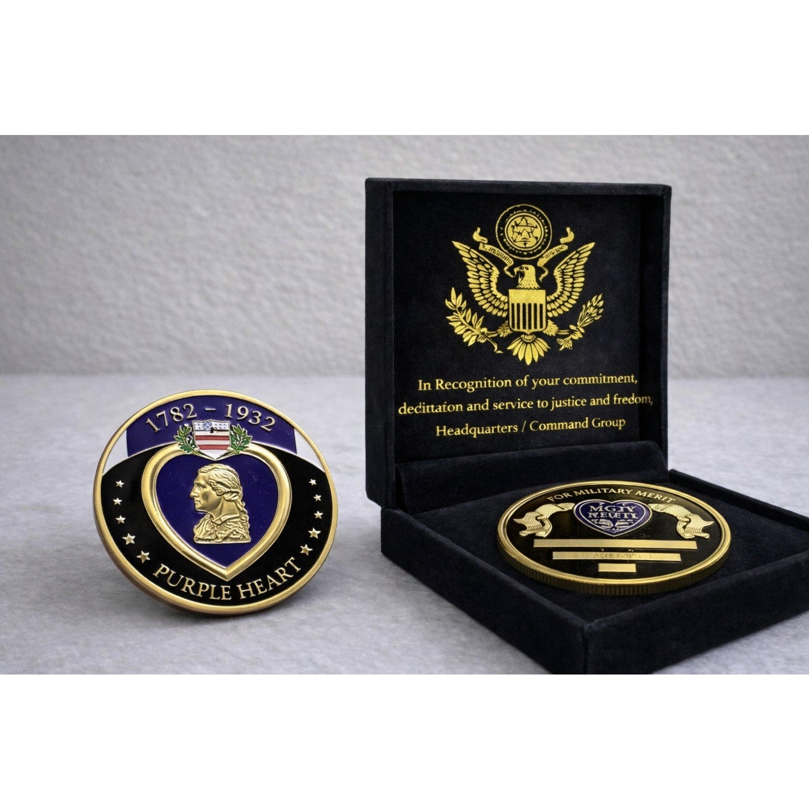 * Purple Heart Military Merit Award Winner-Military w/ Achievement Award