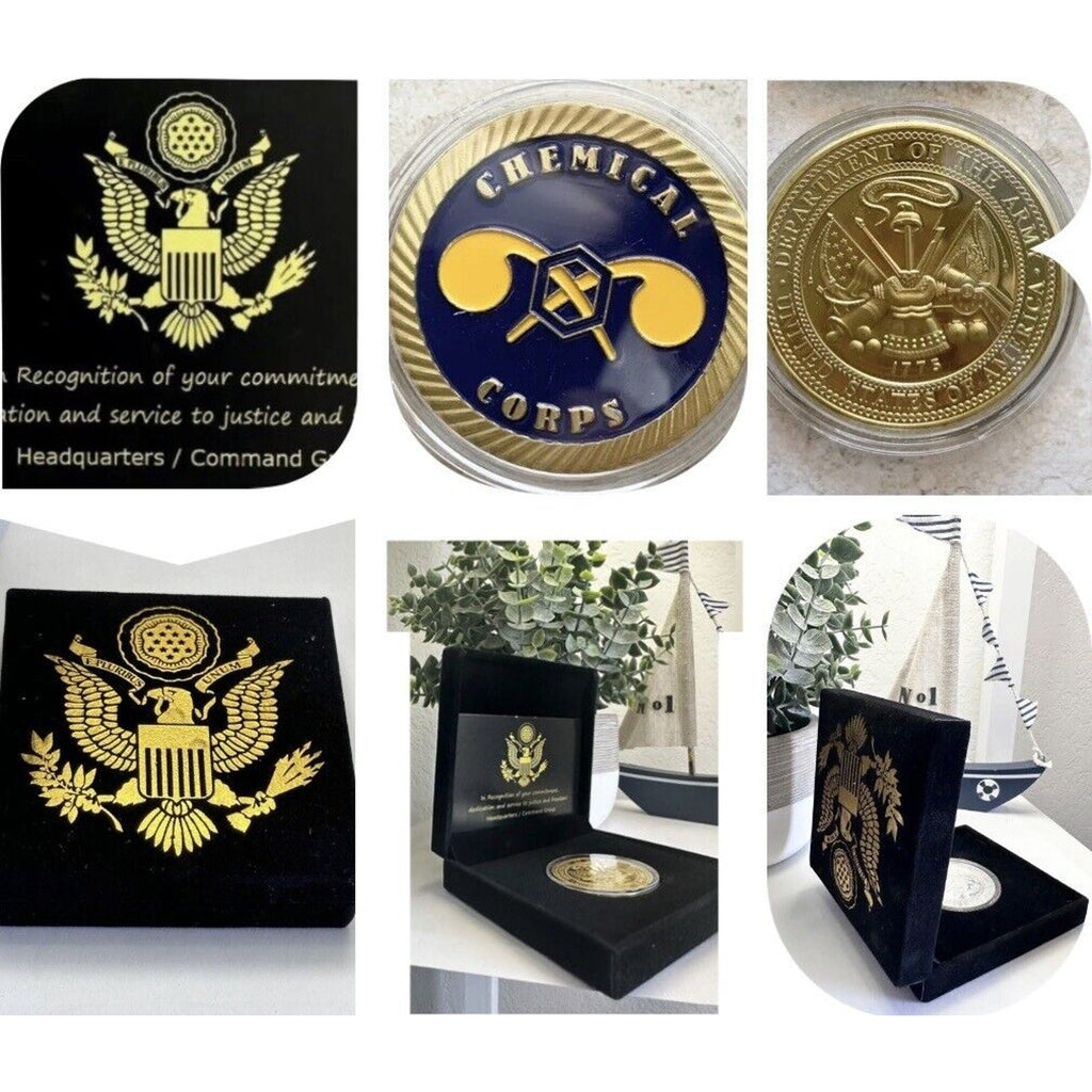 US ARMY Military CHEMICAL CORPS USA Challenge Coin USA-Amy