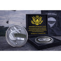 United State Army Airborne Challenge Coin, Fast Shipping w/ Retirement Award