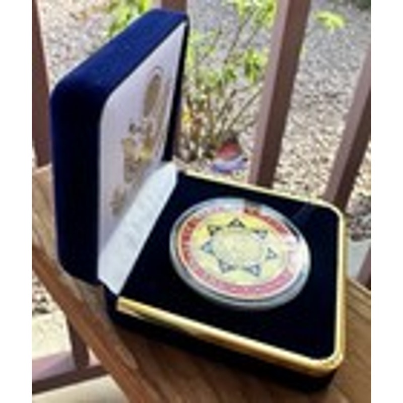 Department of Energy (DOE) Challenge Coin With Blue Velvet Case. Fast Shipping!