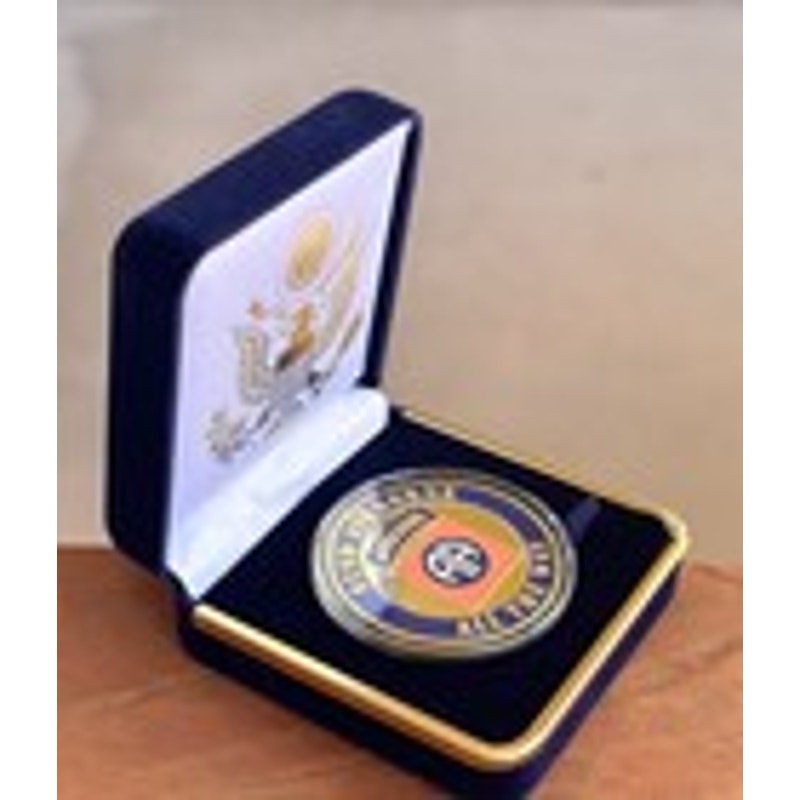 Department of Energy (DOE) Challenge Coin With Blue Velvet Case. Fast Shipping!