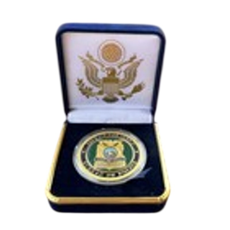 Department of Energy (DOE) Challenge Coin With Blue Velvet Case. Fast Shipping!