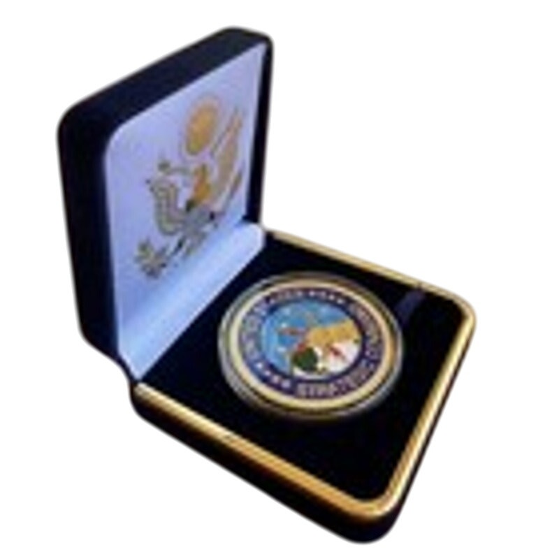 Department of Energy (DOE) Challenge Coin With Blue Velvet Case. Fast Shipping!