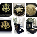 US SELLER Navy USN Seal Team SEA LAND AIR Military Gold Plated Coin USN
