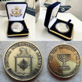 2 X ISRAELI INTELL MOSSAD IDF unit With CIA Secret Joint Operation Coins