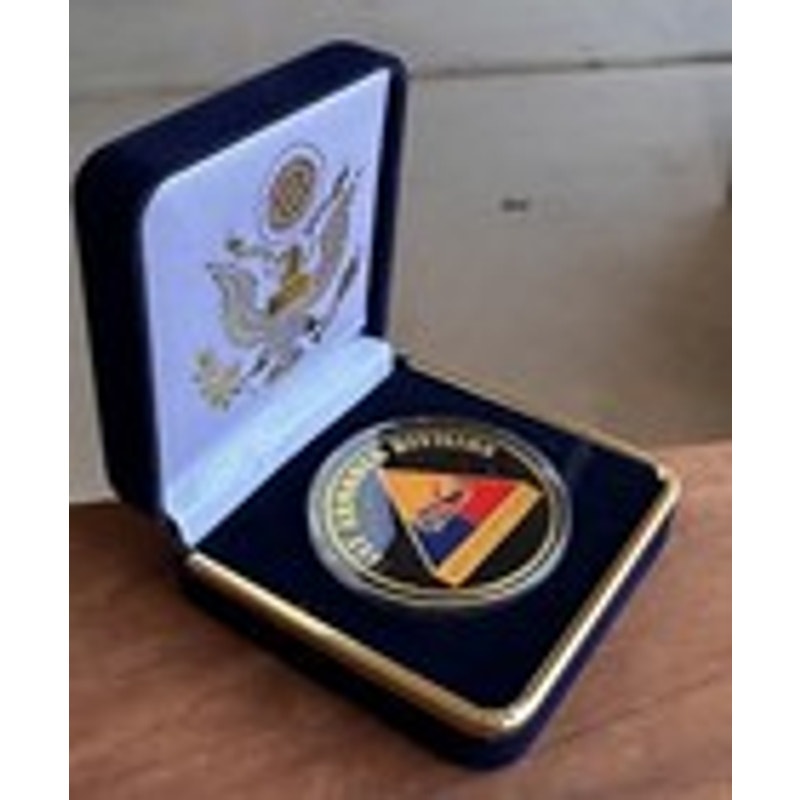 Department of Energy (DOE) Challenge Coin With Blue Velvet Case. Fast Shipping!