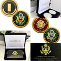 2pcs Army Rank 2LT 2nd O-1 And Transportation Branch Service Support Coin