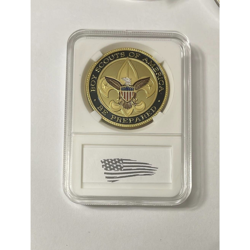 BOY SCOUTS OF AMERICA USA Pride With Flag Challenge Coin