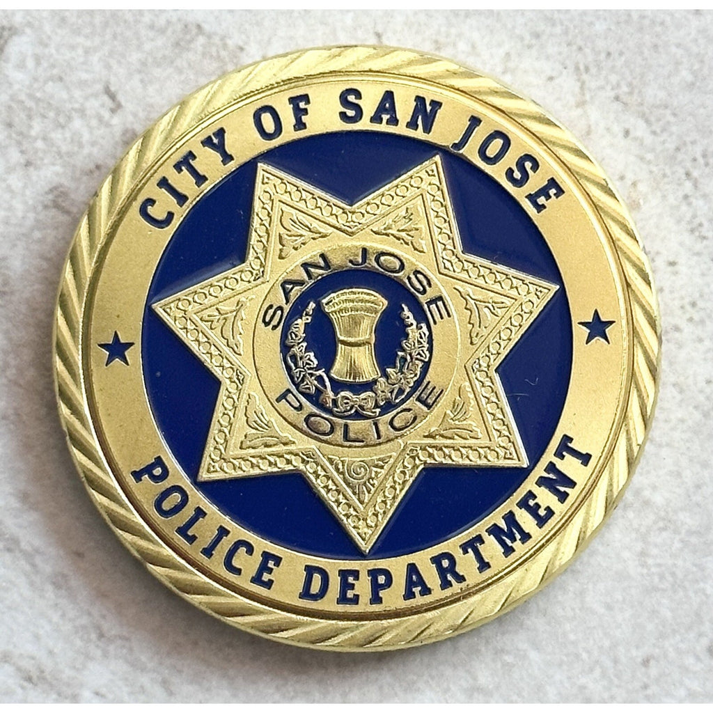 SAN JOSE POLICE DEPARTMENT Challenge Coin. Fast Shipping w/ Retirement Award