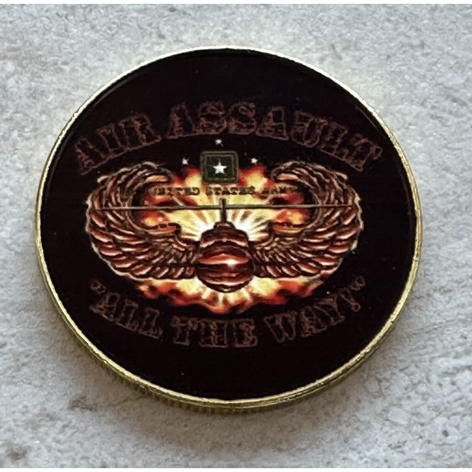 ARMY AIR ASSAULT US Army with Credential coin holder wallet