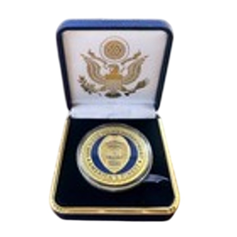 Department of Energy (DOE) Challenge Coin With Blue Velvet Case. Fast Shipping!