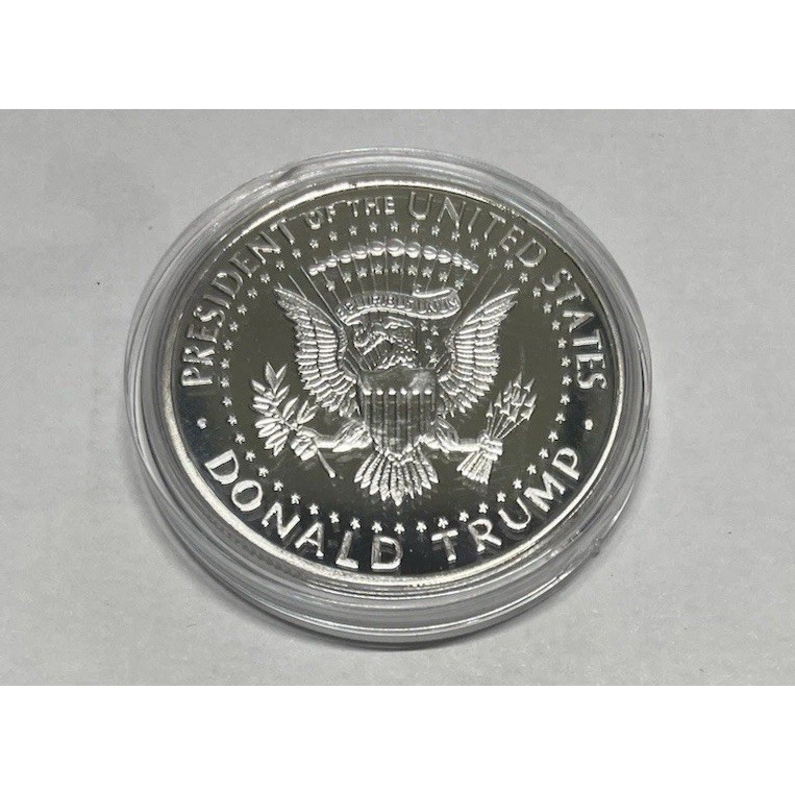 President Donald J. Trump Fight Fight Fight Artwork Coin With Retirement Award