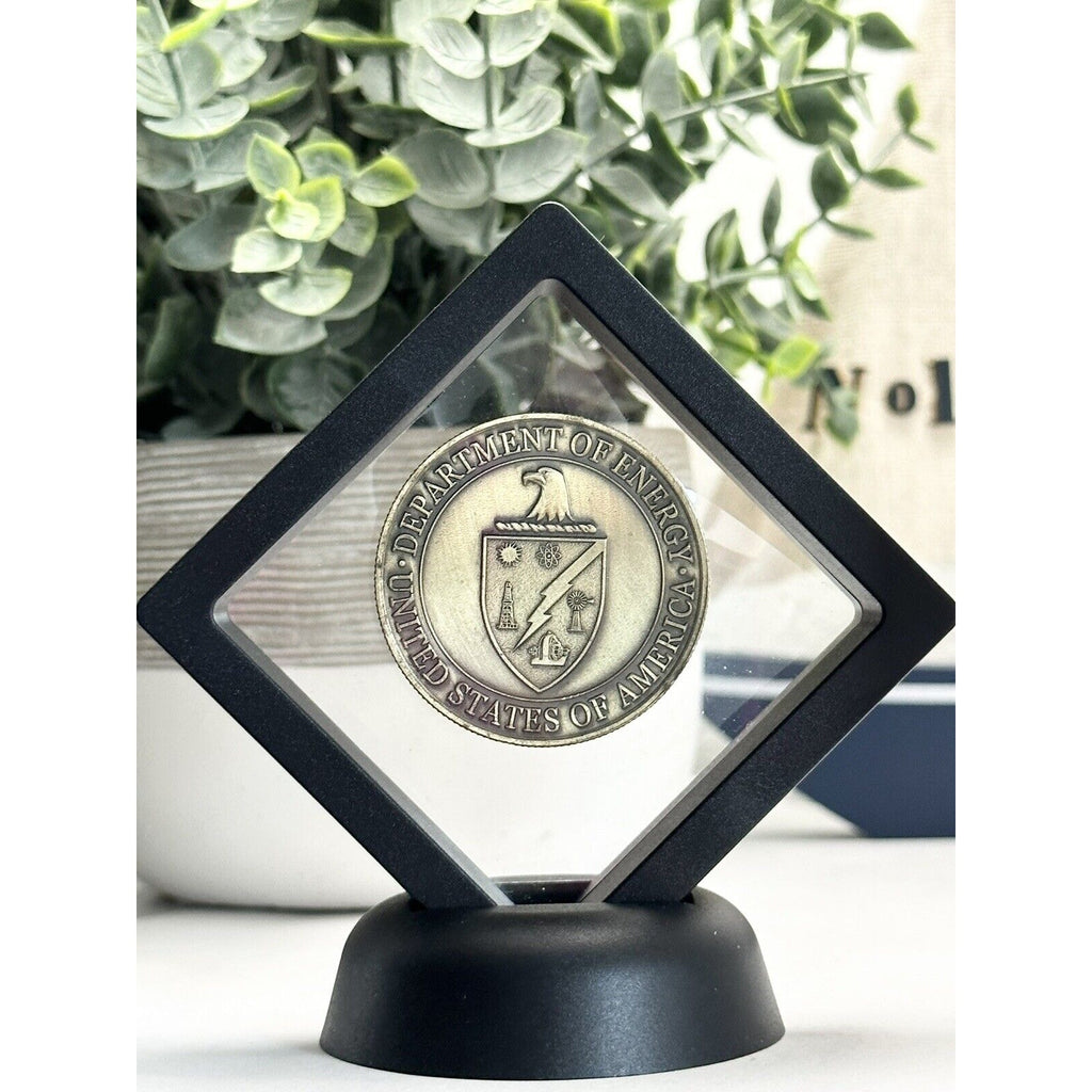 United States Department of Energy (DOE) Challenge Coin W/ Display Case