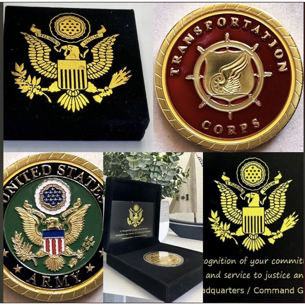 ARMY TRANSPORTATION CORPS 1.5” CHALLENGE COIN USA Amy