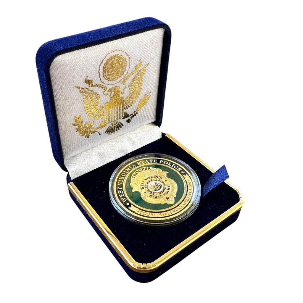 Department of Energy (DOE) Challenge Coin With Blue Velvet Case. Fast Shipping!