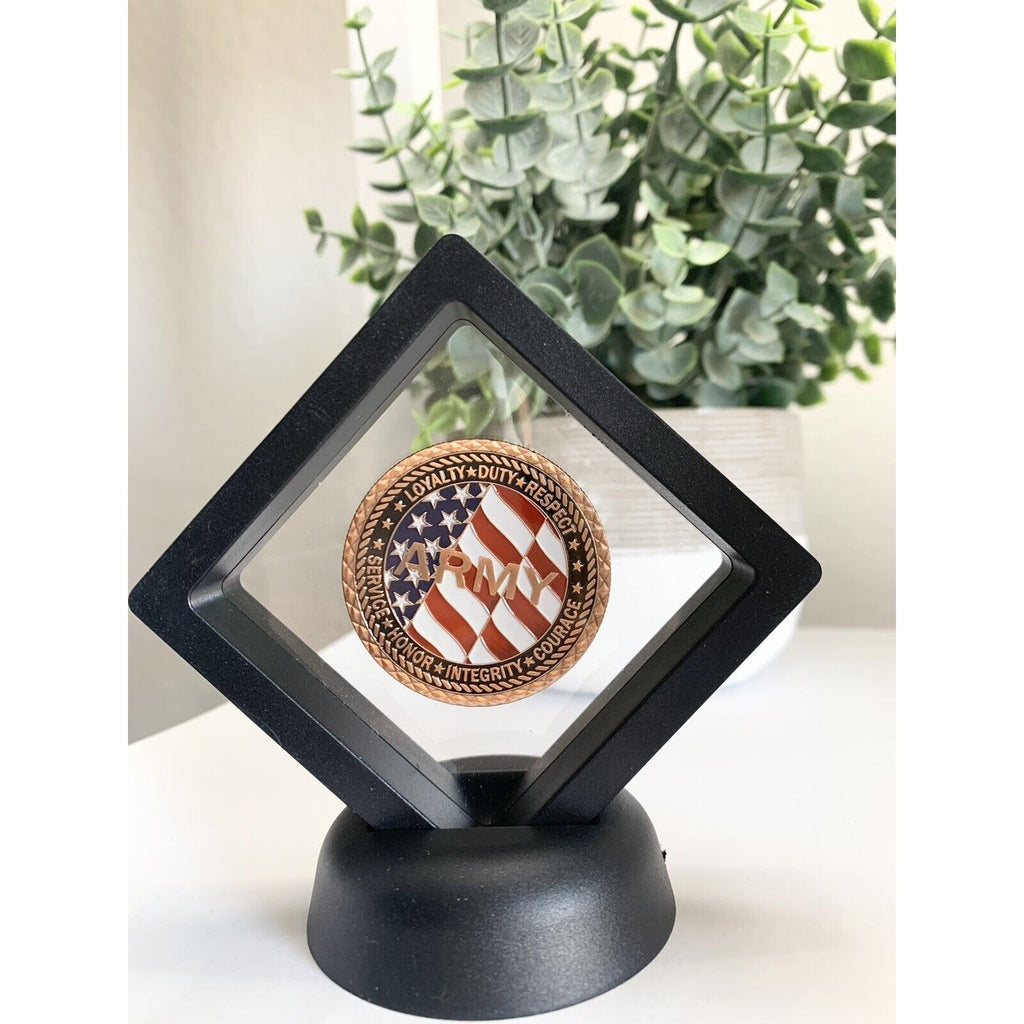 US Army Vietnam Korea Iraq Afghan Veteran Challenge Coin Copper Come With 3D