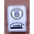 US ARMY 10th MOUNTAIN DIVISION Challenge Coin with Case United We Stand