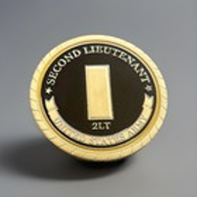 US ARMY SECOND (2ND) LIEUTENANT Challenge Coin Keychain -SHIPS WITIN 24 HRS!