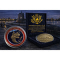 USS Becuna SS 319 Submarine Challenge Coin USN w/ Retirement Award