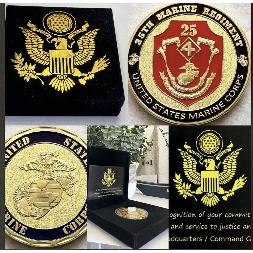 US MARINE CORPS - 25th MARINE REGIMENT Challenge Coin USA