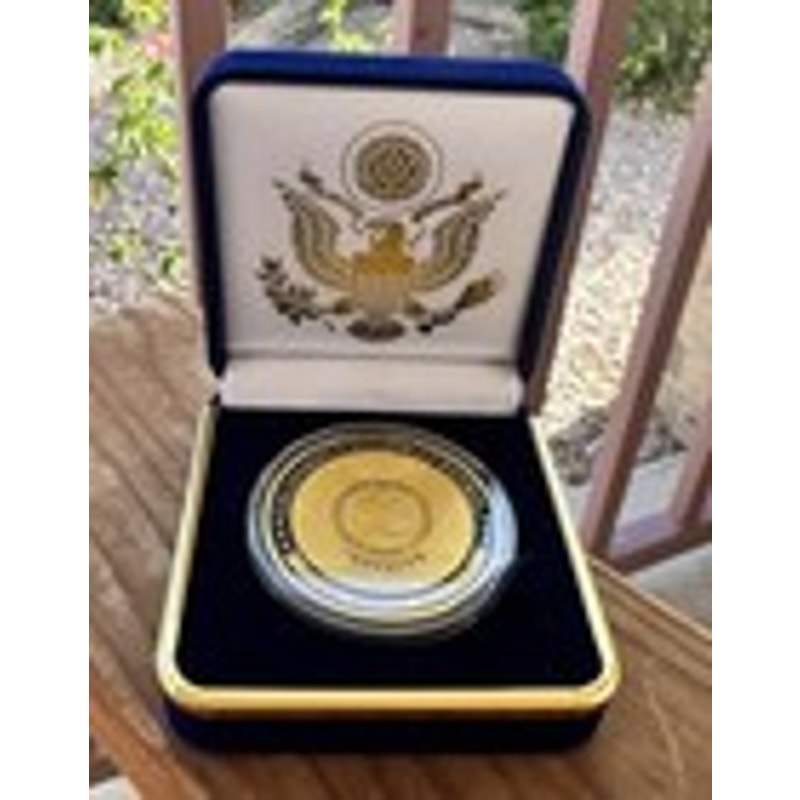 Department of Energy (DOE) Challenge Coin With Blue Velvet Case. Fast Shipping!