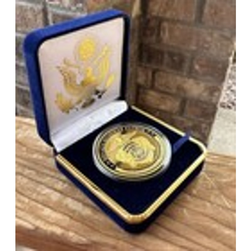 Department of Energy (DOE) Challenge Coin With Blue Velvet Case. Fast Shipping!