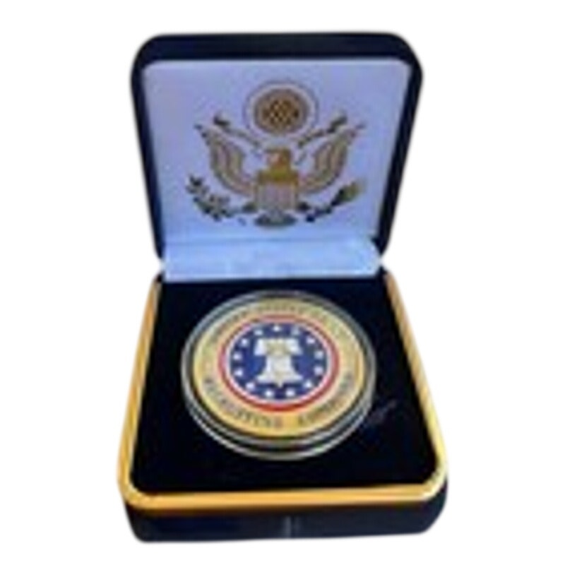 Department of Energy (DOE) Challenge Coin With Blue Velvet Case. Fast Shipping!