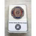 USMC MP UNIT MILITARY POLICE (COPPER) Challenge Coin with Protective Case US