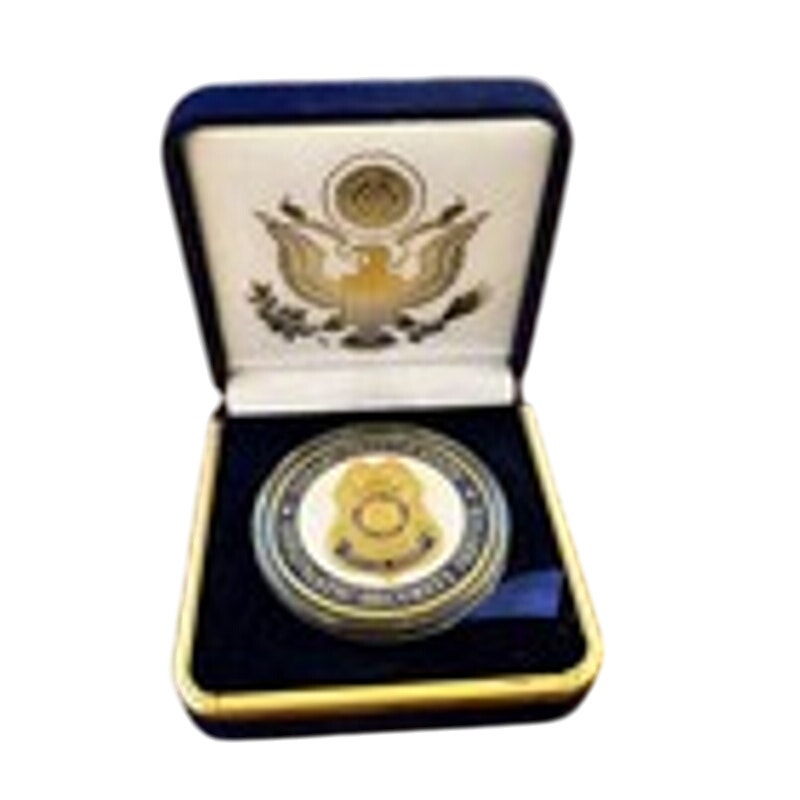 Department of Energy (DOE) Challenge Coin With Blue Velvet Case. Fast Shipping!