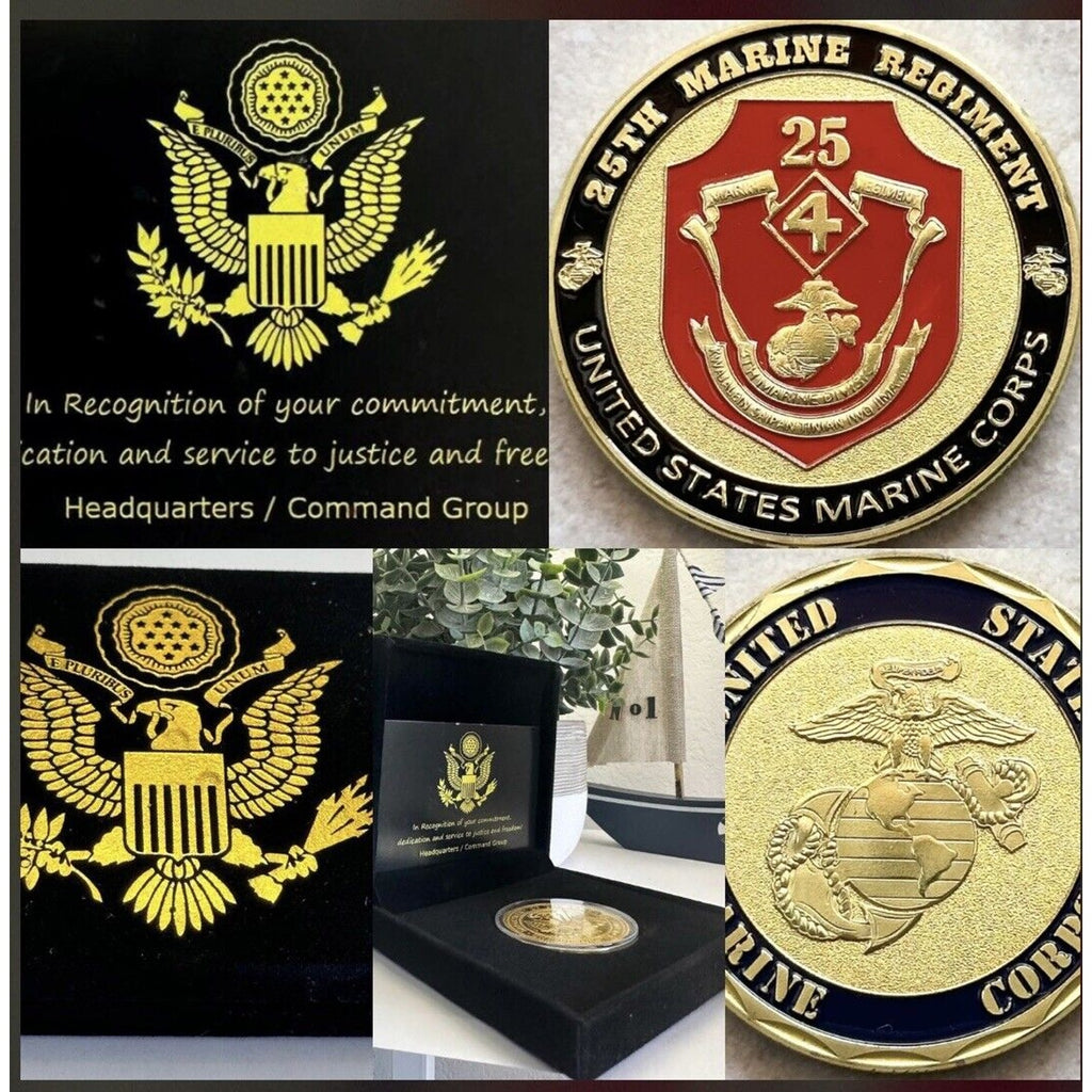 US MARINE CORPS - 25th MARINE REGIMENT Challenge Coin USA